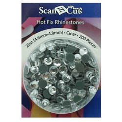 Brother Hot Fix Rhinestones 20SS 4.6mm-4.8mm Clear 200 Pces